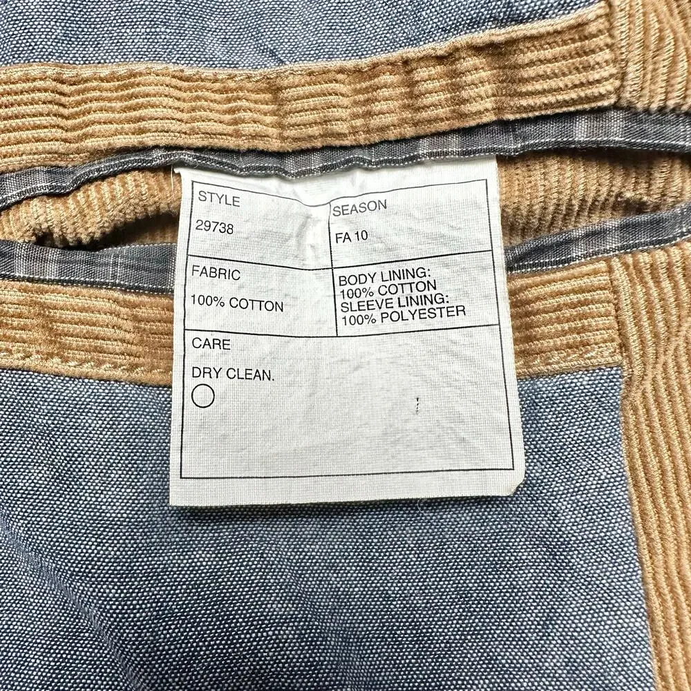 J. Crew | Men | Tan Corduroy Single Breasted Blazer | Size Medium